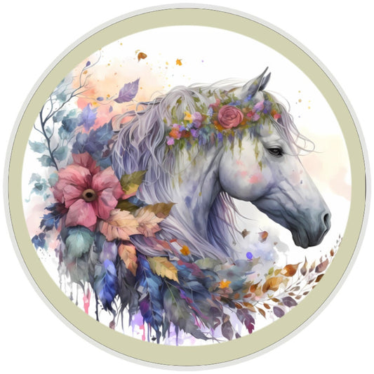 10 Watercolor Wild Horse Sign, Wreath Sign, Home Decor