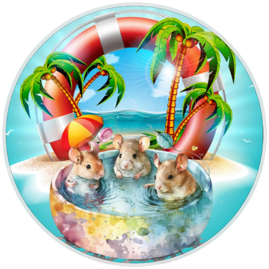 10 Summer Beach Mice Sign, Wreath Sign, Home Decor