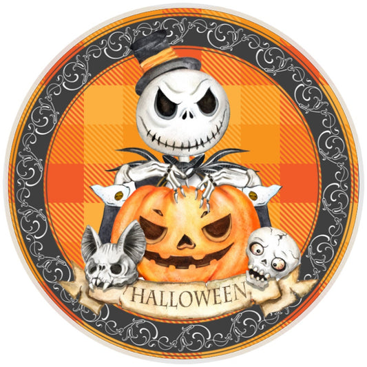 10 Halloween Nightmare Jack Sign, Halloween Wreath Sign, Home Decor