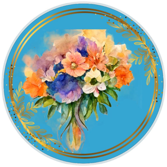 Watercolor Floral Sign , Wreath Sign, Home Decor