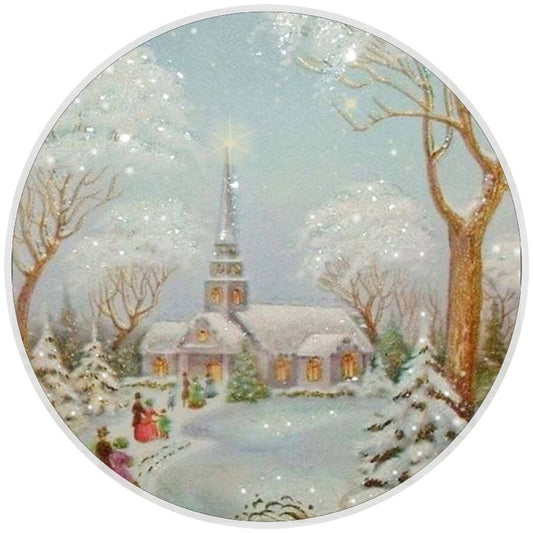 Vintage Look Christmas Church sign, Wreath Sign, Home Decor