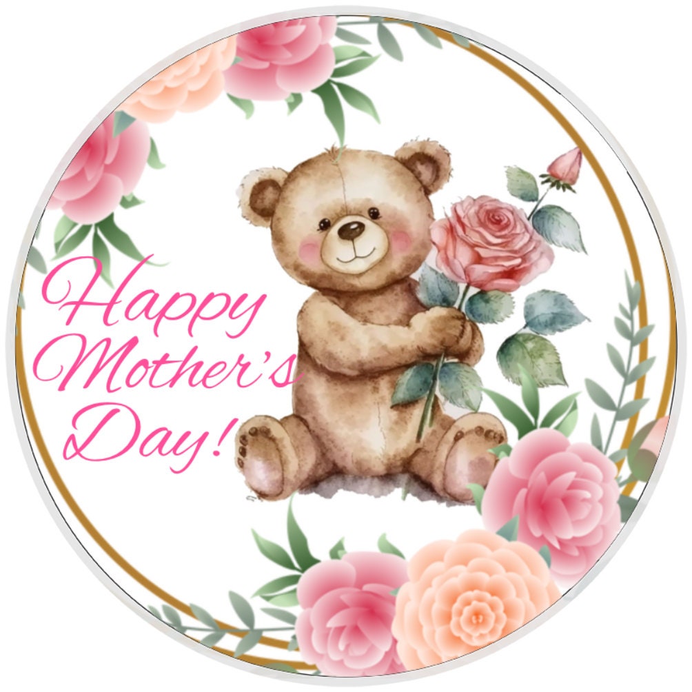 10 Bear Rose Mothers Day Sign, Wreath Sign, Home Decor