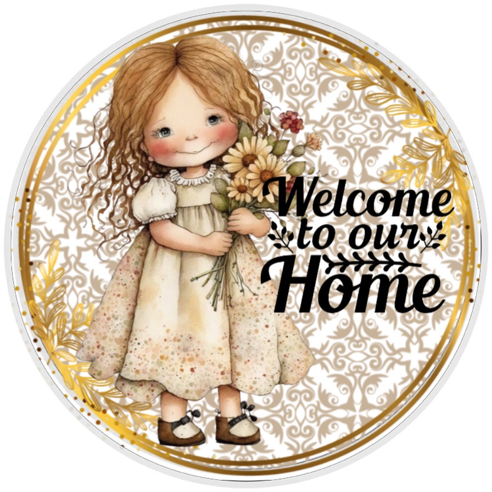 10 Dolly Welcome To Our Home Sign, Home Decor, Metal Sign, The Ritzy Cactus