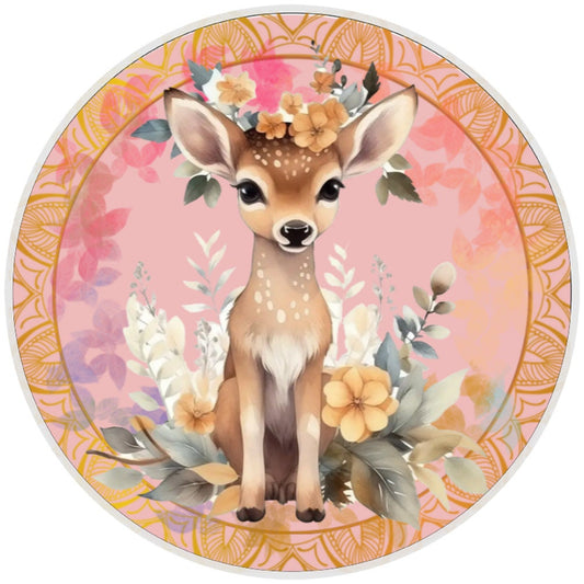 10 Doe Deer Woodland Sign, Wreath Sign, Home Decor