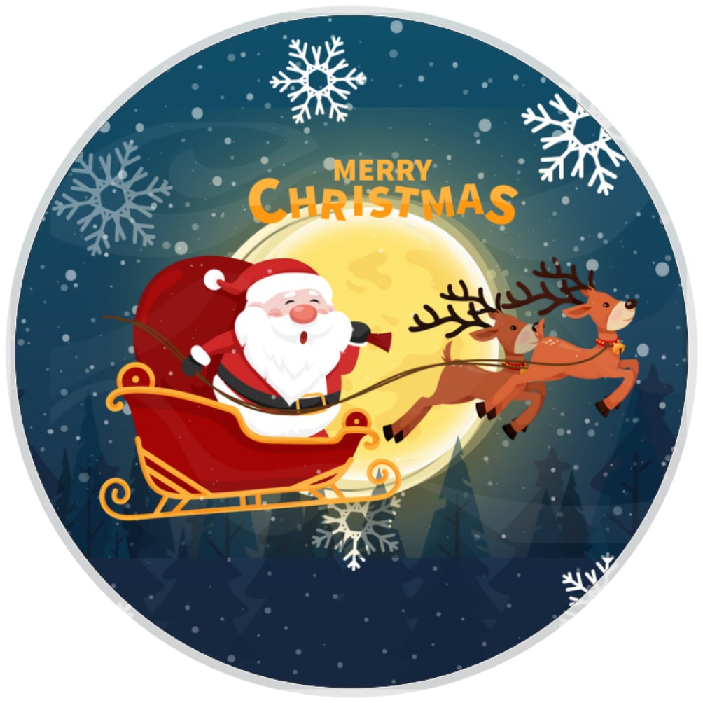 10 Santa Sleigh Wreath Sign, Wreath Sign, Home Decor