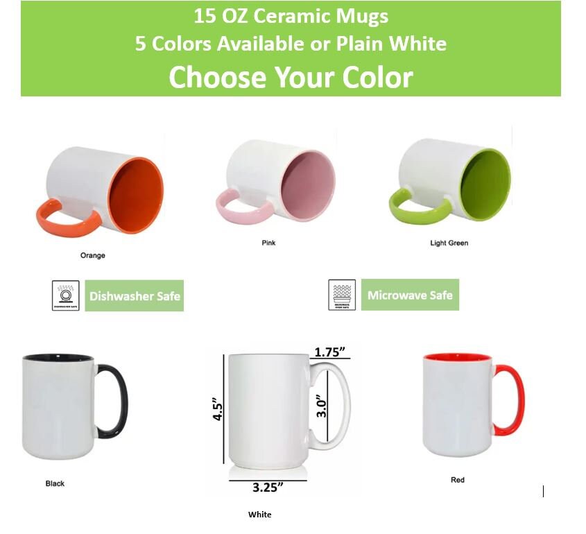 CHOOSE YOUR DESIGN  15 oz Halloween Mug, Personalized Mugs, Custom Coffee Mug, Personalized Coffee Mug, Personalized Gift