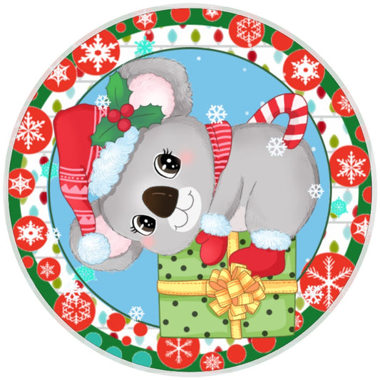 10 Koala Christmas Sign, Halloween Wreath Sign, Home Decor, The Ritzy Cactus, Gift