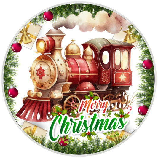 10 Christmas Train Sign, Wreath Sign, Home Decor, The Ritzy Cactus, Gift