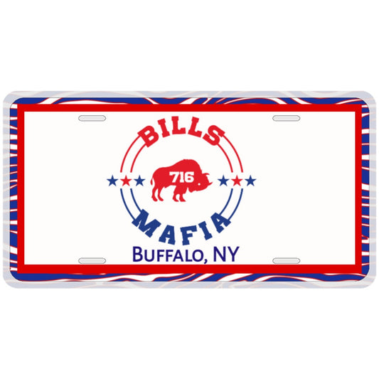 12" x 6" Customizable 716 Bills Mafia License Plate Sign, Metal Sign, Home Decor, Football Fan Gift