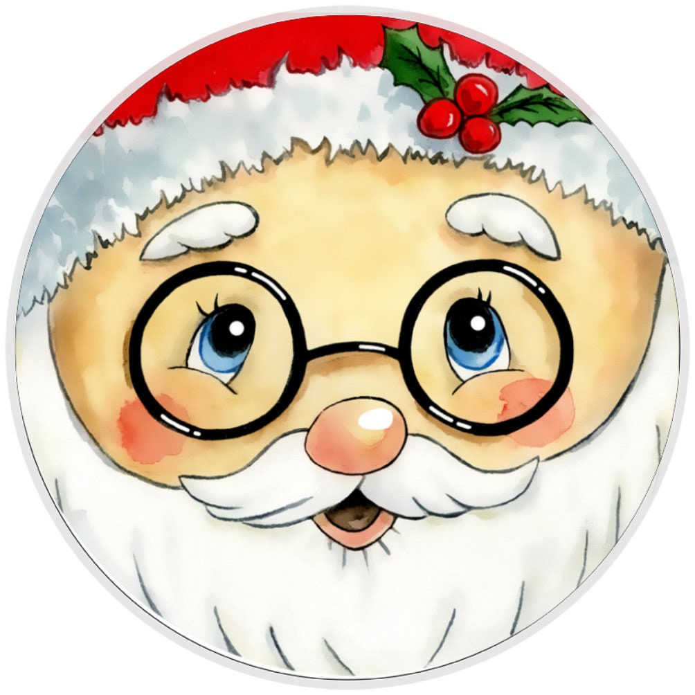 10 Santa Face Sign, Wreath Sign, Home Decor