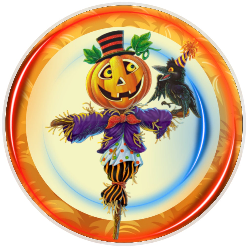 10 Pumpkin Scarecrow Sign, Metal Wreath Sign, Home Decor