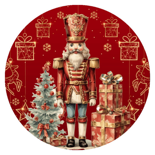 10 Vintage Nutcracker Christmas Sign, Wreath Sign, Home Decor