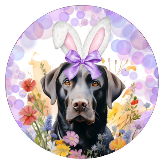10 Labrador Retriever Easter Dog Sign, Wreath Sign, Home Decor, Gift