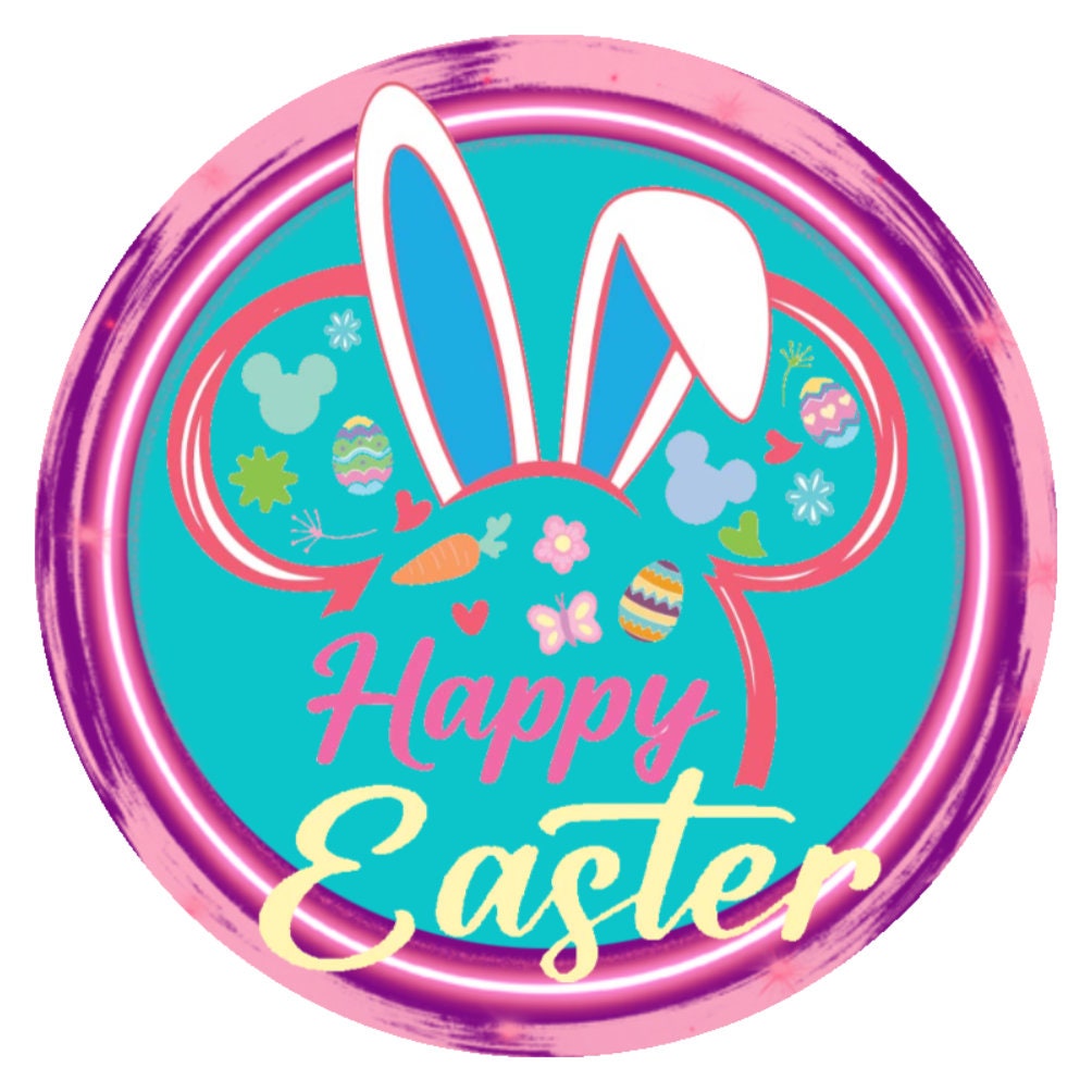 10 Happy Easter Mouse  Sign, Wreath Sign, Metal sign, Home Decor