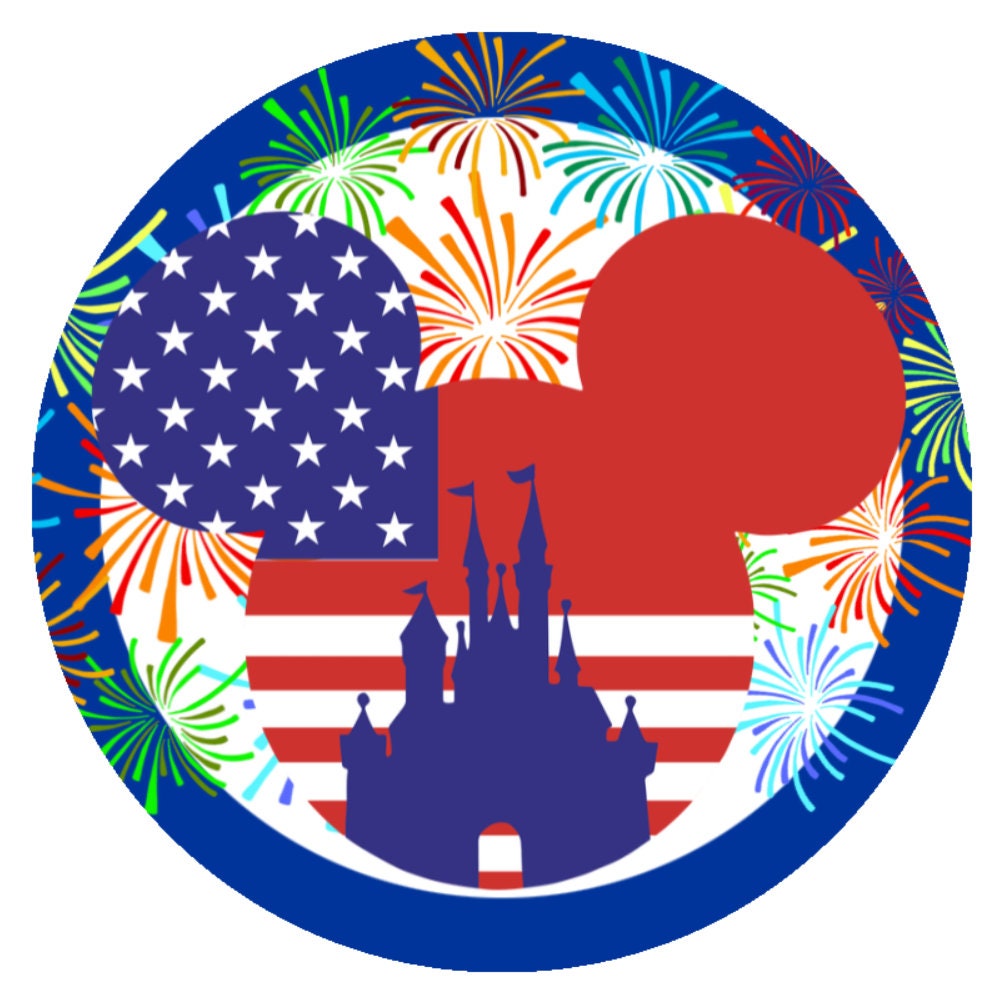 10 Patriotic Mouse Fireworks Sign, Wreath Sign, Home Decor