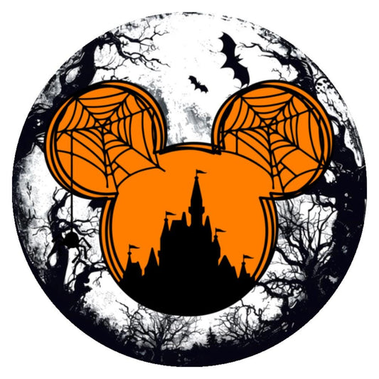 10 Mouse Spooky Halloween Wreath Sign, Metal Wreath Sign, Home Decor