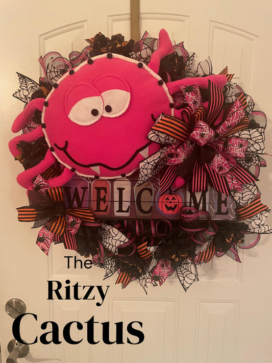 Welcome Halloween Wreath Door Decoration 24 Inches – One-of-a-Kind Halloween Décor