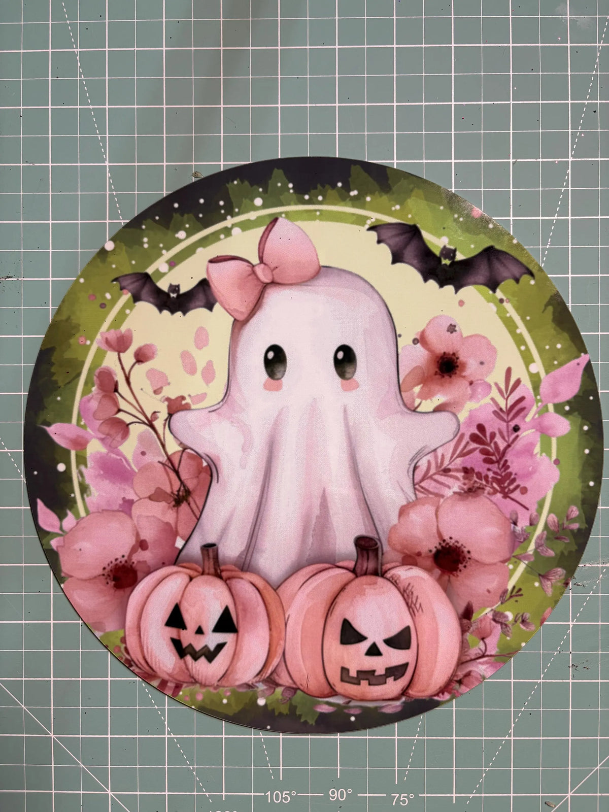 DIY Halloween Wreath Kit, Ghost Glam Edition by The Ritzy Cactus, Seasonal Wreath Kit. This is a WREATH KIT