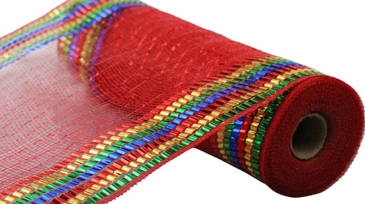 Red/Gold/Emerald/Royal Nutcracker Deco Mesh -10 inches x 10yards, Poly Deco Mesh, Craft Supplies, DIY Crafts, Wreath Making