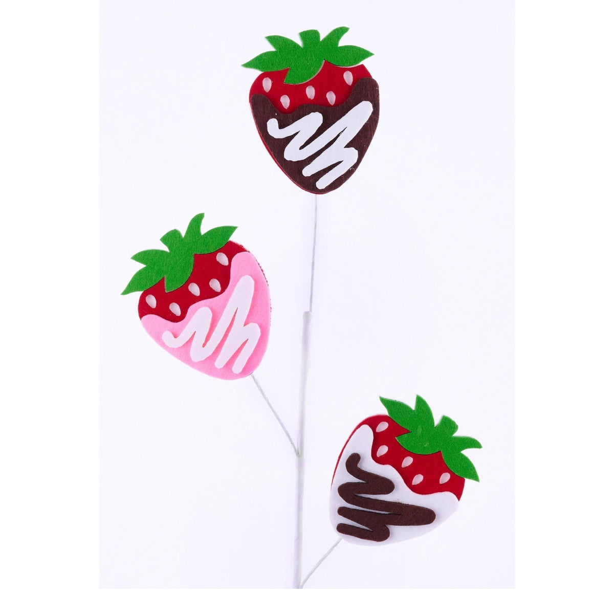 28 " Chocolate Strawberries Spray Wreath Embellishment, Wreath Supplies, Home Decor, Greenery, DIY Craft Supply
