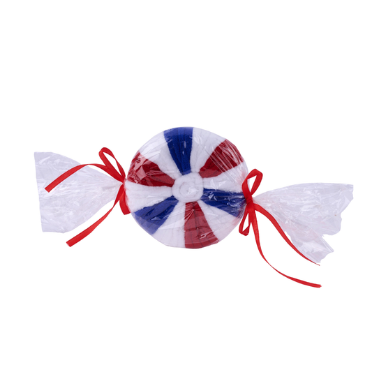 Patriotic Round Peppermint Embellishment Holiday Patriotic Pick | DIY Decor Wreath Embellishment | Wreath Supplies