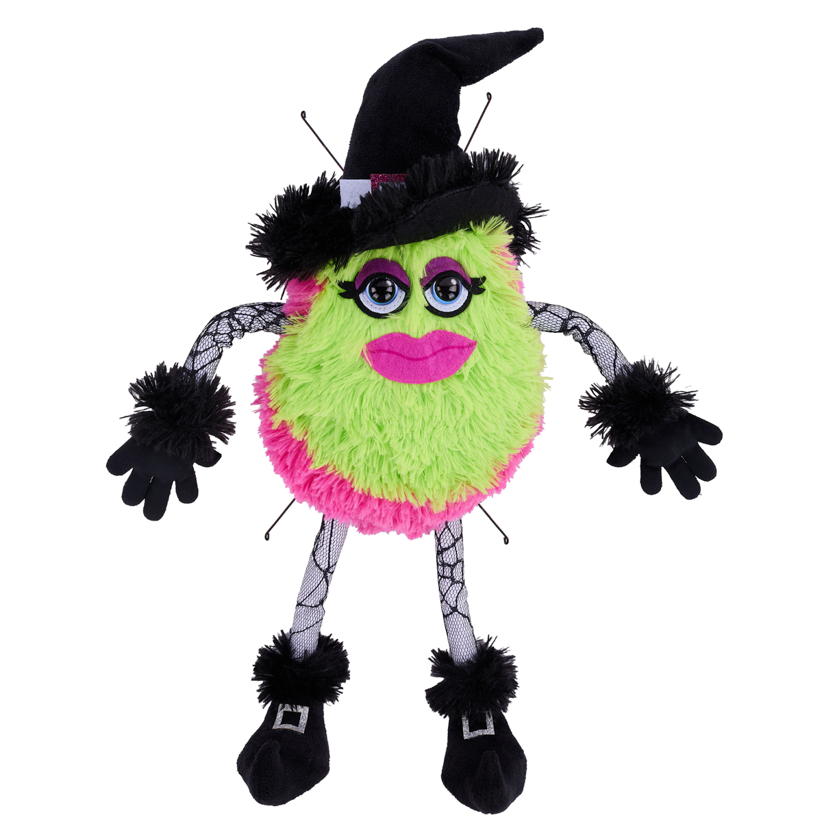 18.5 " Plush Witch Monster Wreath Attachment, Halloween Wreath Supplies, DIY Craft Supplies, Wreath Making