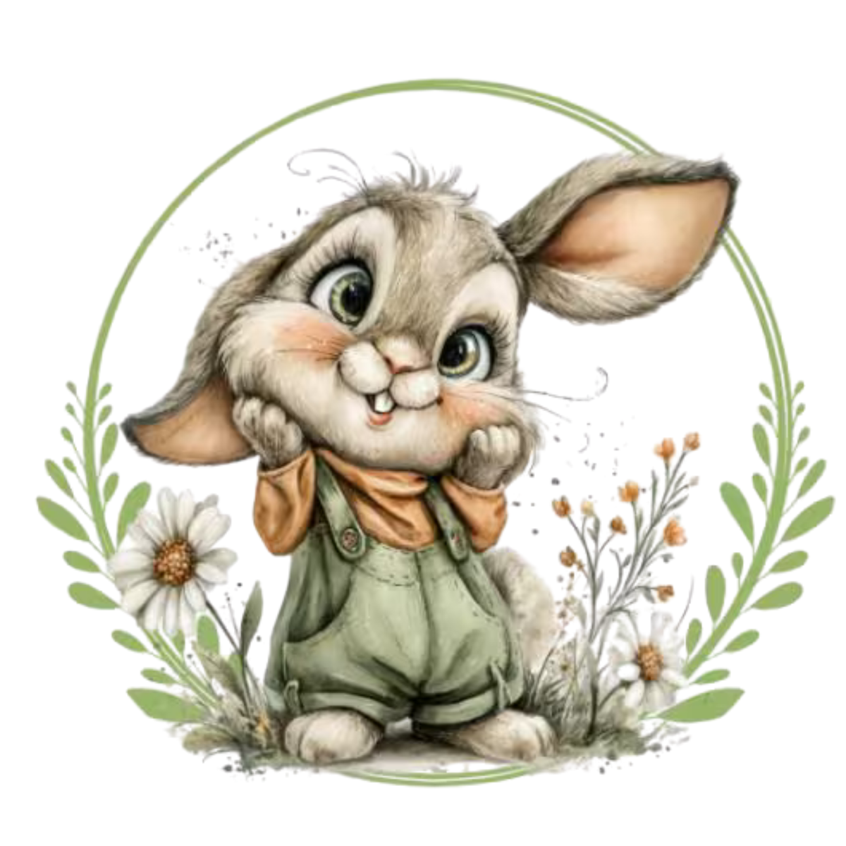 DIY Easter Bunny Wreath Kit, Spring Edition by The Ritzy Cactus, Seasonal Wreath Kit. This is a WREATH KIT