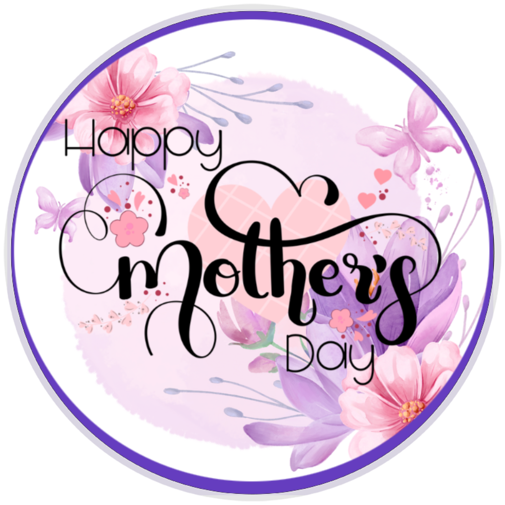 10” Mother’s Day Wreath  Sign, Home Decor, Aluminum, The Ritzy Cactus